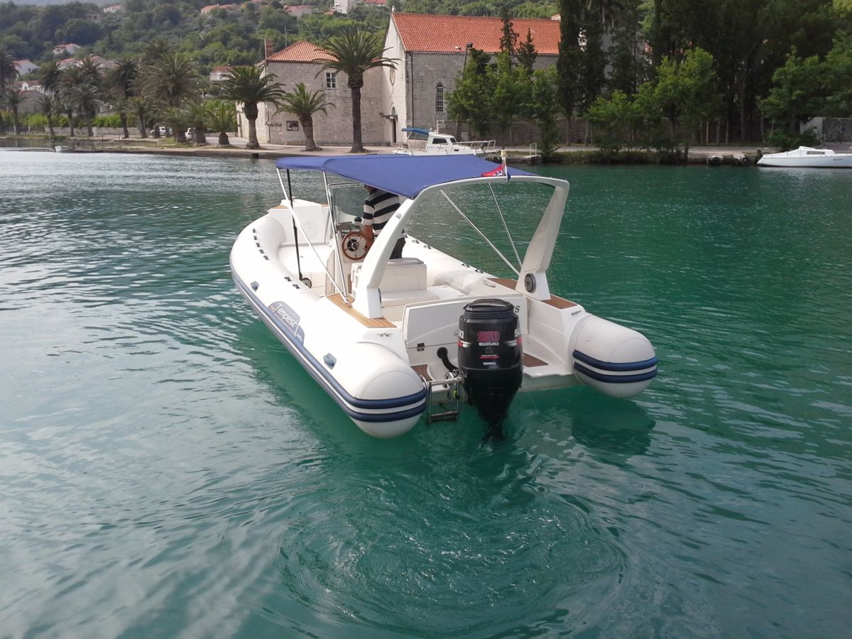 Capelli Tempest 770 rib boat engine
